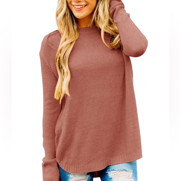 Merokeety Crew Neck Pullover Sweater Size XL Long Sleeve Casual Cozy Fall - Picture 15 of 15